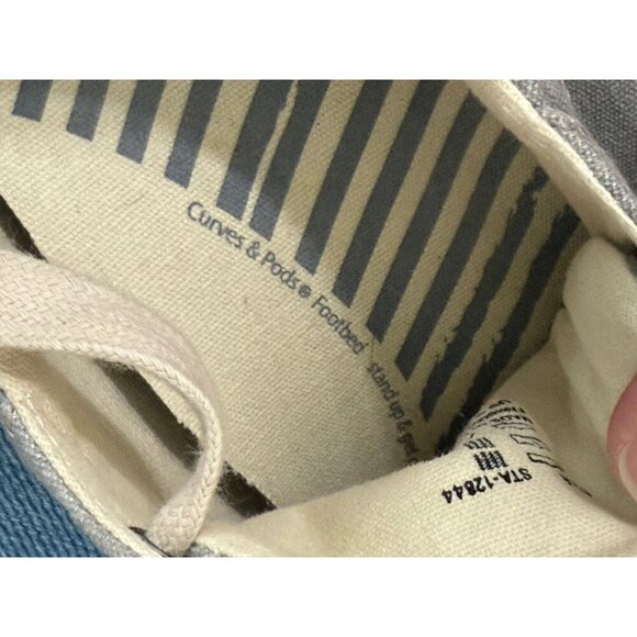 Taos Women's Star Sneakers Grey Wash Canvas Lace Up Casual Size US 9.5 - Picture 9 of 11